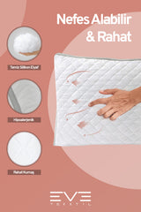 2 Adet Klimax Serisi Kılıflı Fermuarlı Klimali Antialerjik Silikon Nano Elyaf Yastık 50x70cm 900 gr