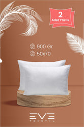 2 Adet Roll Pack Microfiber Silikon Yastık 50x70 900 gr