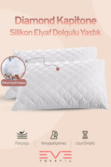 4 Adet Diamond Kalite Kapitone Yastık 50*70 Cm 800 gr