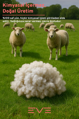%100 Doğal Merinos Kuzu Yünü 1 Kg