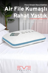 Air File Kumaşlı Visco Dream Hava Alabilen Ortopedik Yastık