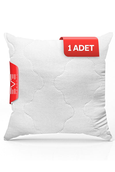 1 Adet 40X40 Cm Kapitone Koruyuculu Çıkarılabilir Fermuarlı Silikon Elyaf Rahat Ev Ve Otel Yastığı
