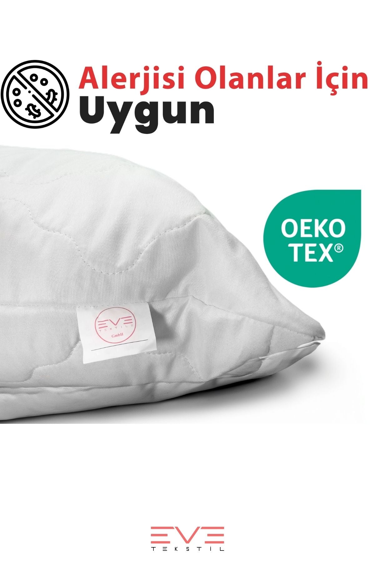 1 Adet 40X40 Cm Kapitone Koruyuculu Çıkarılabilir Fermuarlı Silikon Elyaf Rahat Ev Ve Otel Yastığı