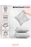 1 Adet 40X40 Cm Kapitone Koruyuculu Çıkarılabilir Fermuarlı Silikon Elyaf Rahat Ev Ve Otel Yastığı