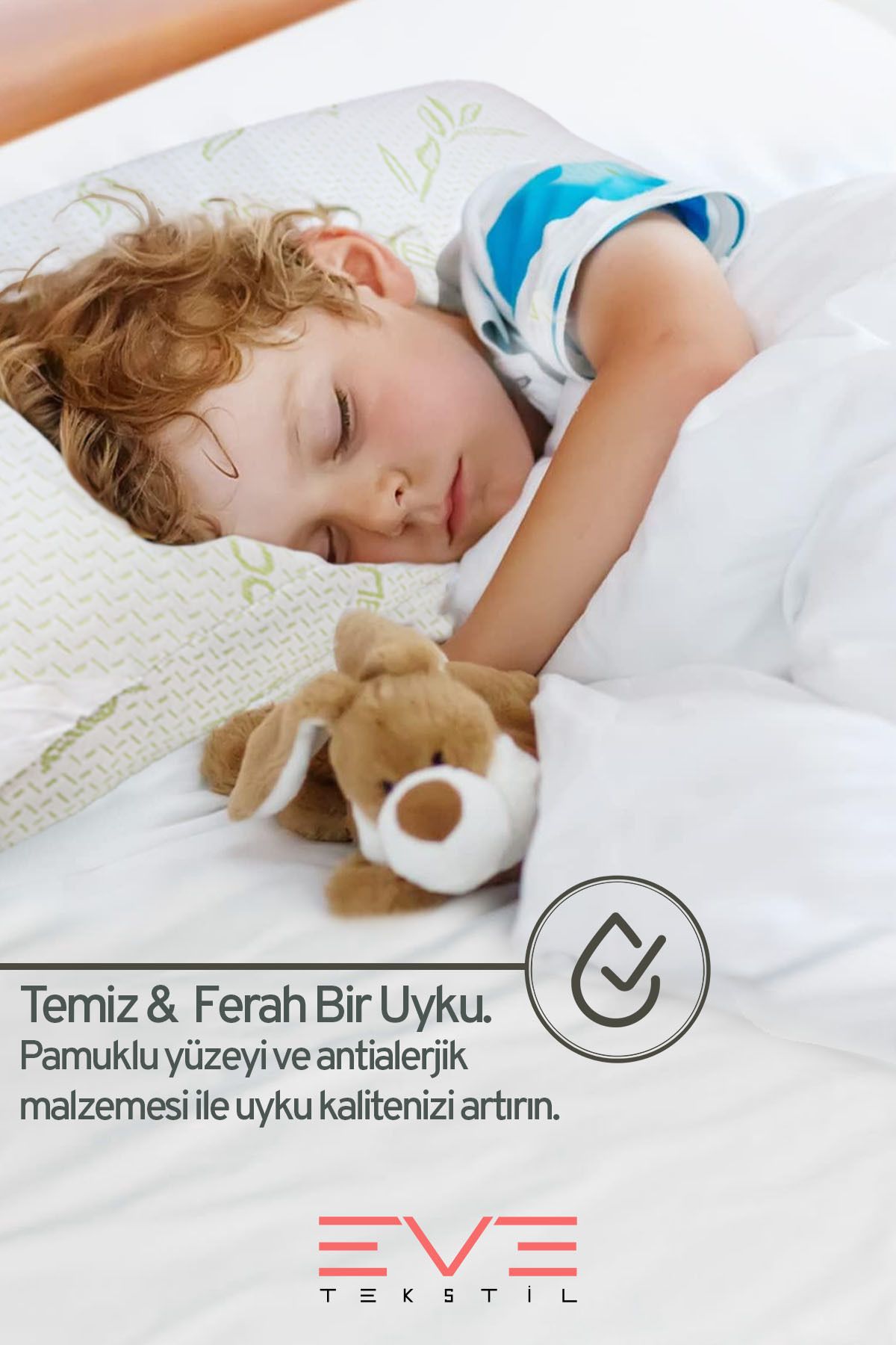 10 Adet Bamboo Serisi Kılıflı Fermuarlı Yıkanabilir Antialerjik Silikon Elyaf Yastık 50x70cm 800 gr