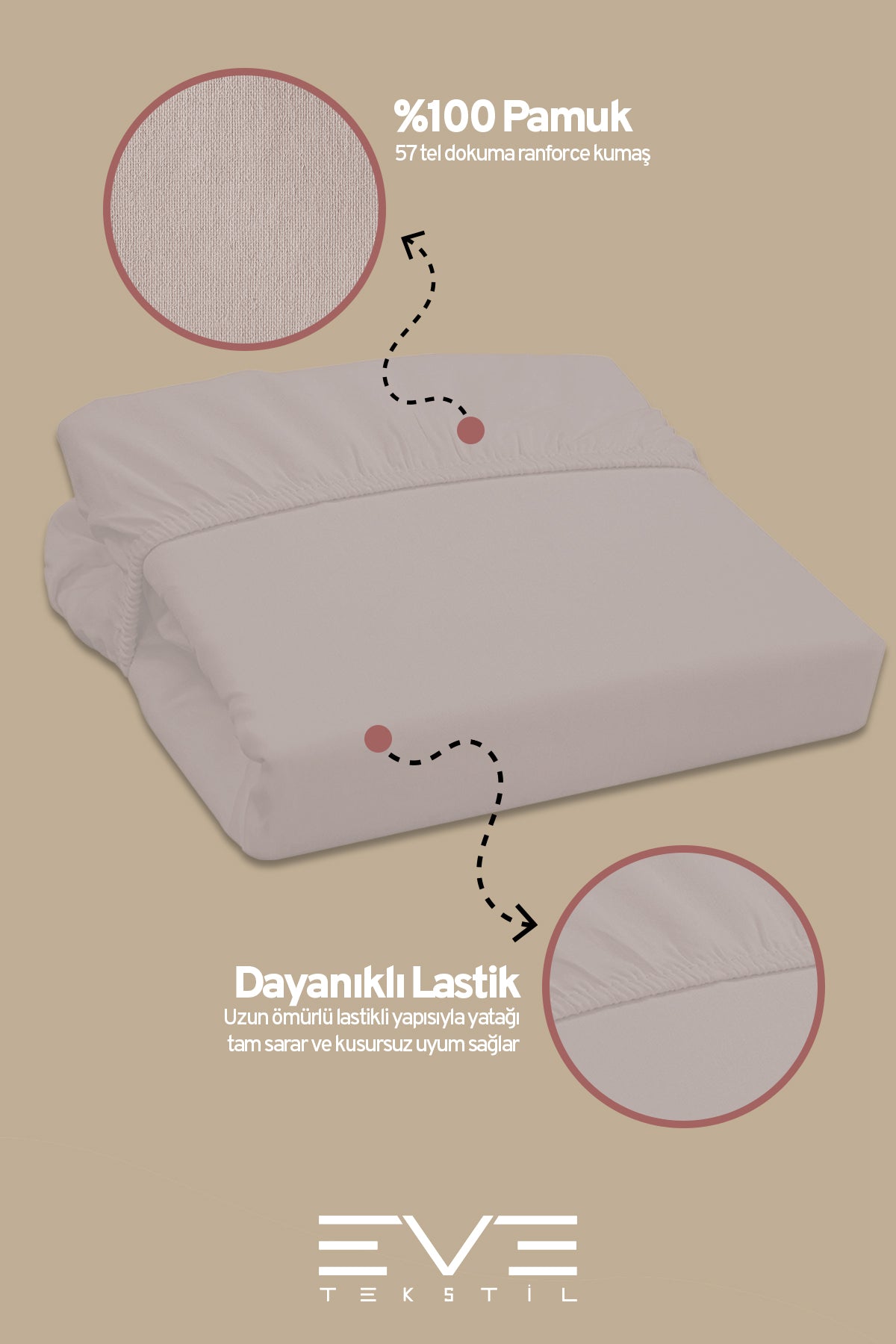 Pamuklu Tek Kişilik RainForce Kumaş Lastikli Çarşaf Ve Yastık Kılıf Set