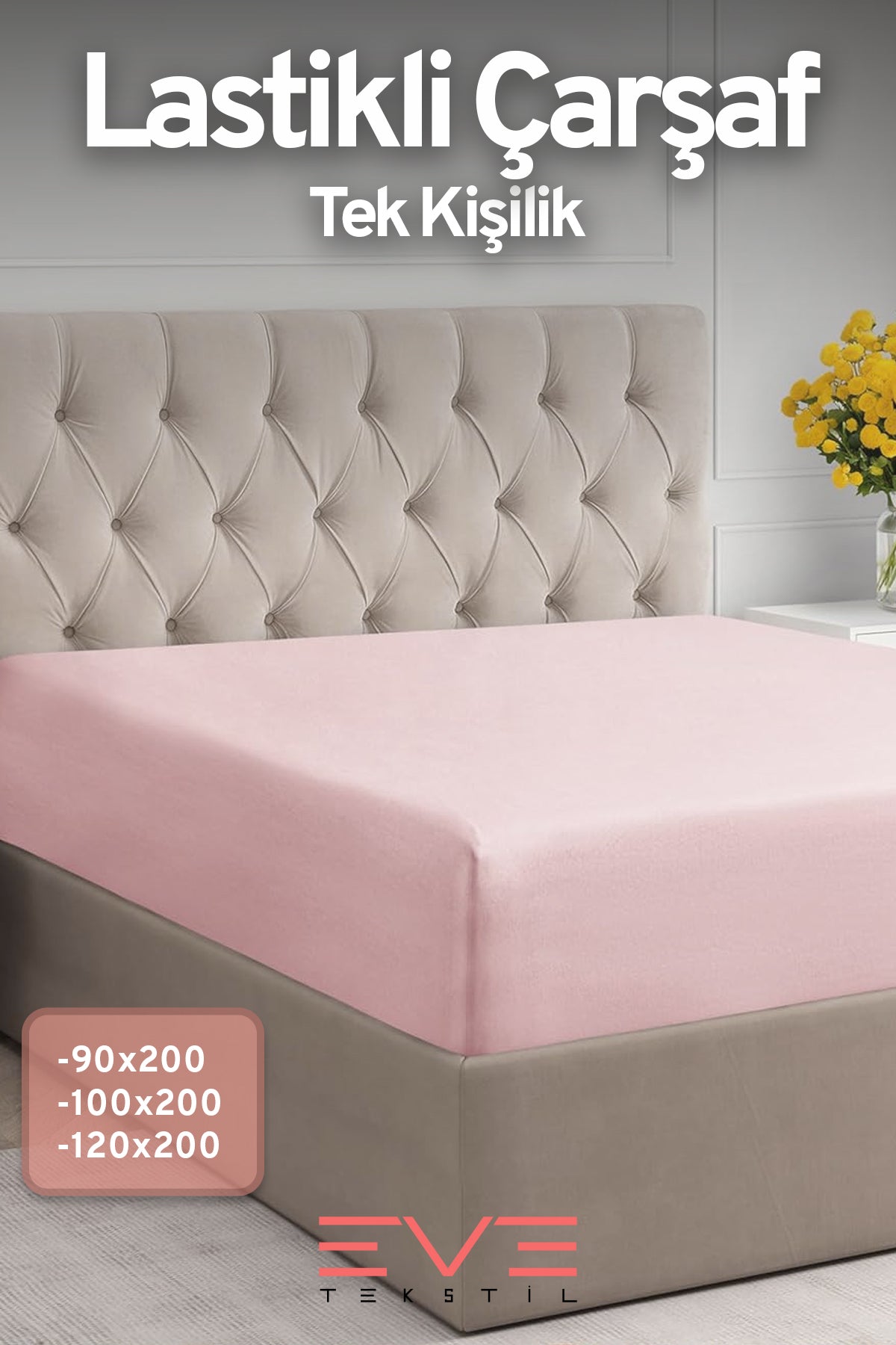 Pamuklu Tek Kişilik RainForce Kumaş Lastikli Çarşaf Ve Yastık Kılıf Set