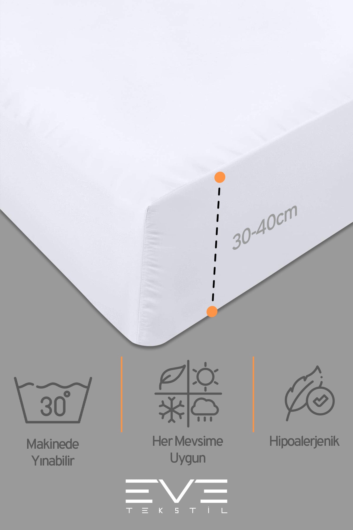 Pamuklu Tek Kişilik RainForce Kumaş Lastikli Çarşaf Ve Yastık Kılıf Set