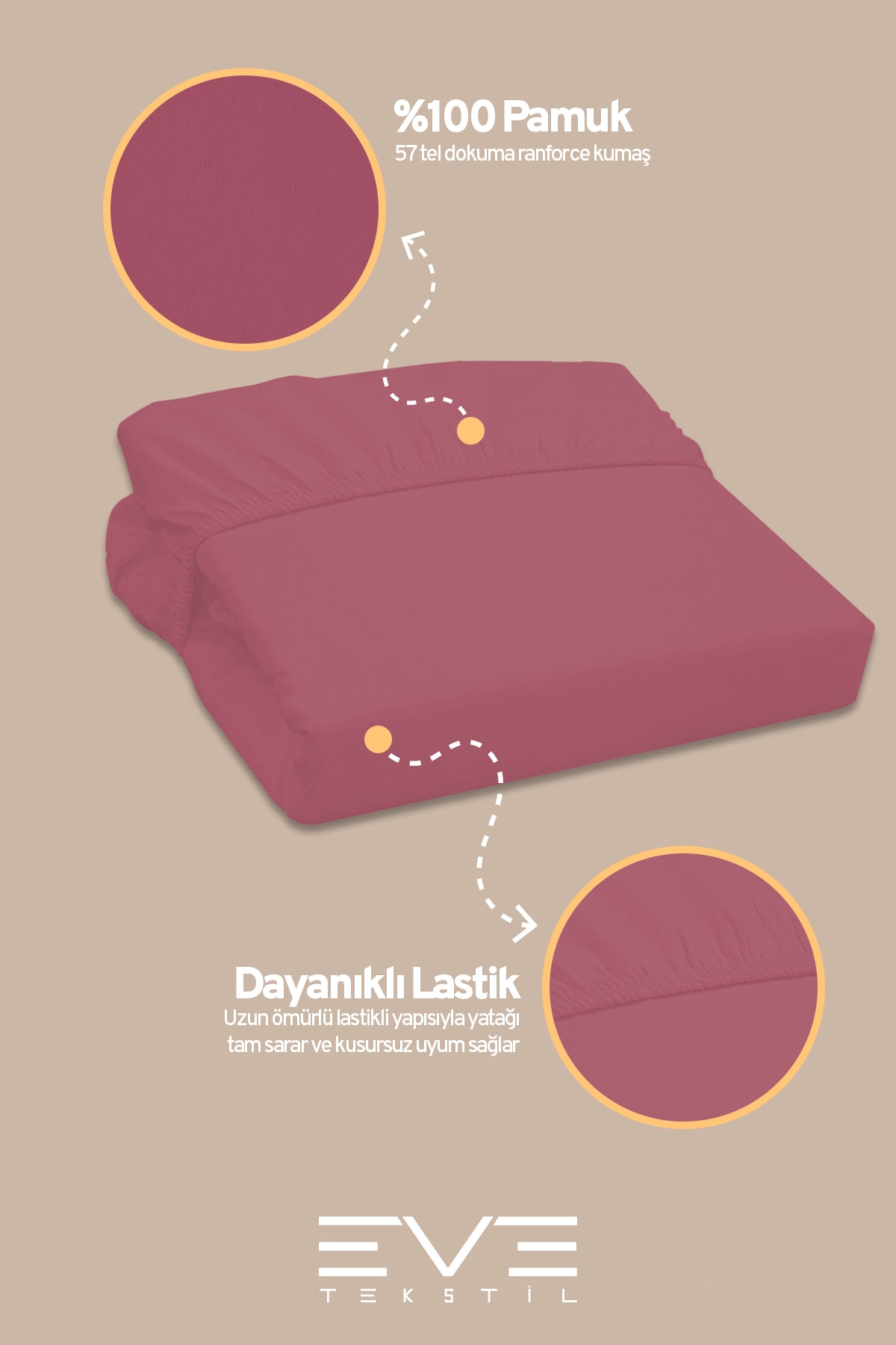 Pamuklu Tek Kişilik RainForce Kumaş Lastikli Çarşaf Ve Yastık Kılıf Set