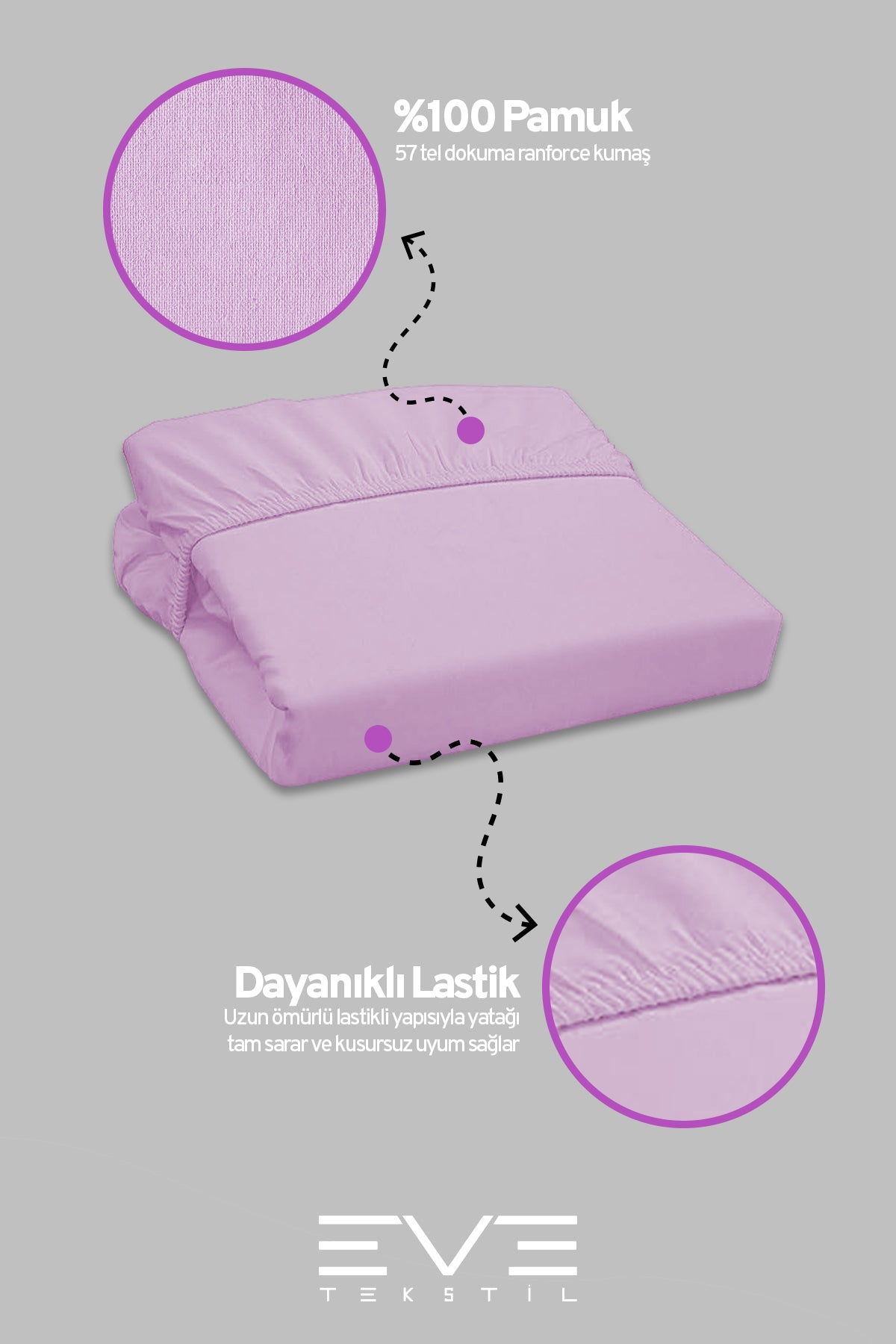 Pamuklu Tek Kişilik RainForce Kumaş Lastikli Çarşaf Ve Yastık Kılıf Set