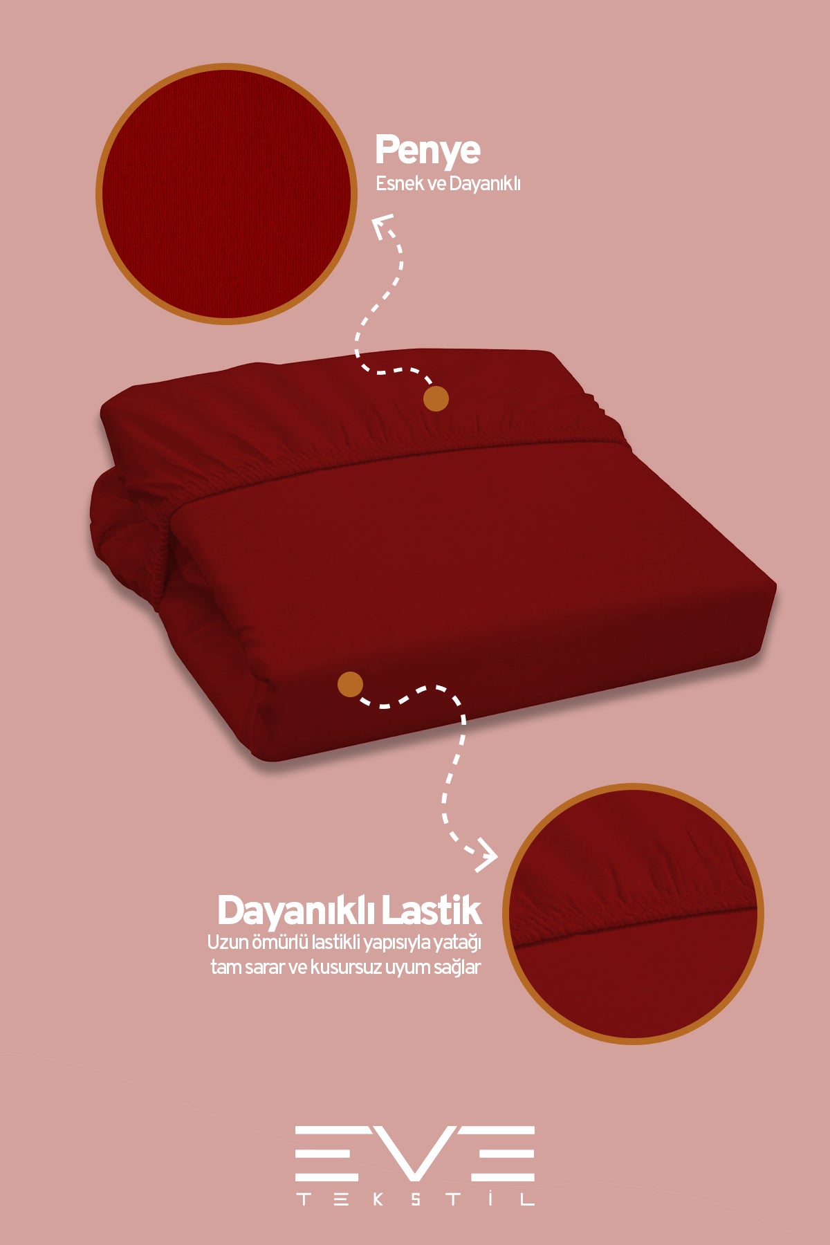 Fitted Yüksek Kaliteli Penye Kumaş Tek Kişilik Lastikli Çarşaf