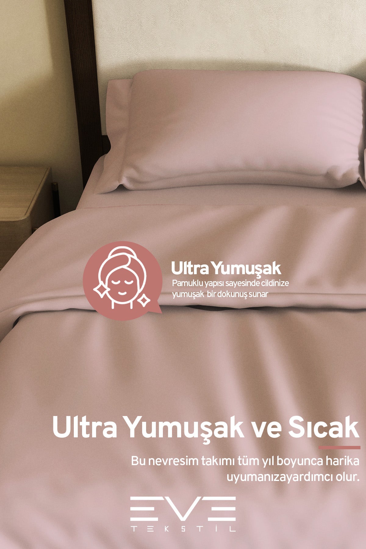 Ranforce Çarşaflı Yastık Ve Yorgan Kılıflı Çift Kişilik Nevresim Takımı 200x220 Cm