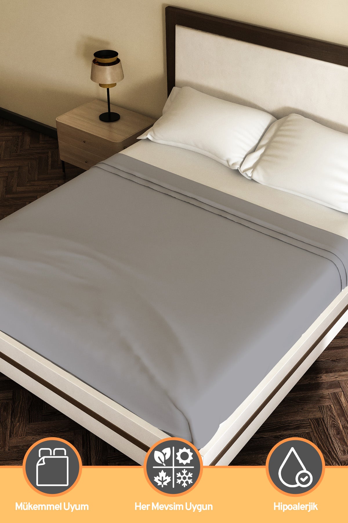 Pamuklu Ranforce Kumaş Çift Kişilik Antialerjik Modern Nevresim Yorgan Kılıfı 220x240 Cm