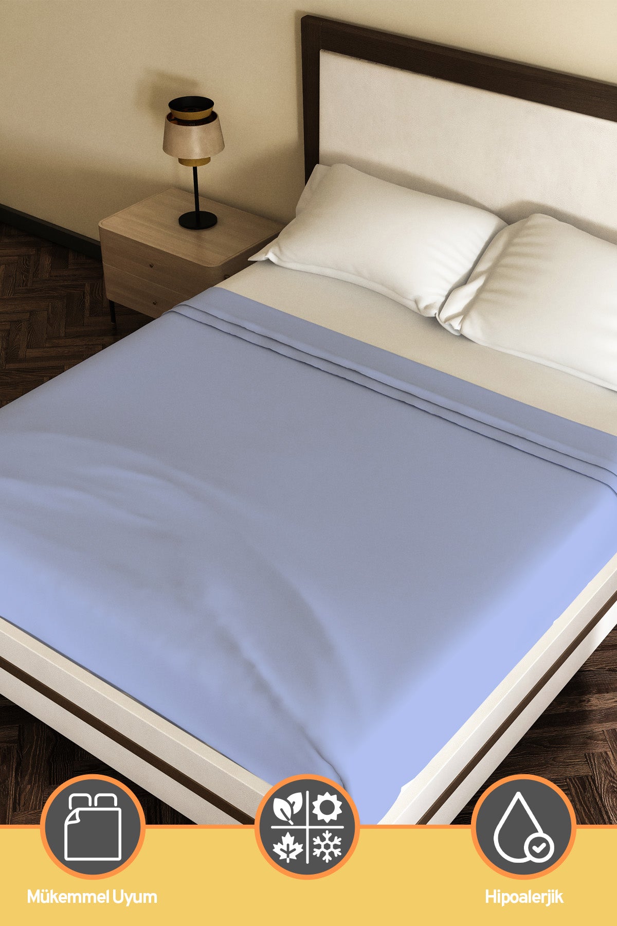 Pamuklu Ranforce Kumaş Çift Kişilik Antialerjik Modern Nevresim Yorgan Kılıfı 220x240 Cm