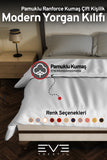 Pamuklu Ranforce Kumaş Çift Kişilik Antialerjik Modern Nevresim Yorgan Kılıfı 220x240 Cm