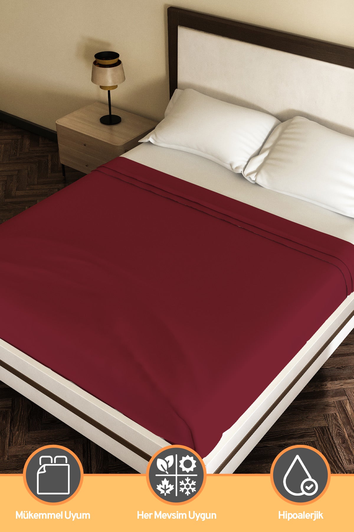 Pamuklu Ranforce Kumaş Çift Kişilik Antialerjik Modern Nevresim Yorgan Kılıfı 220x240 Cm