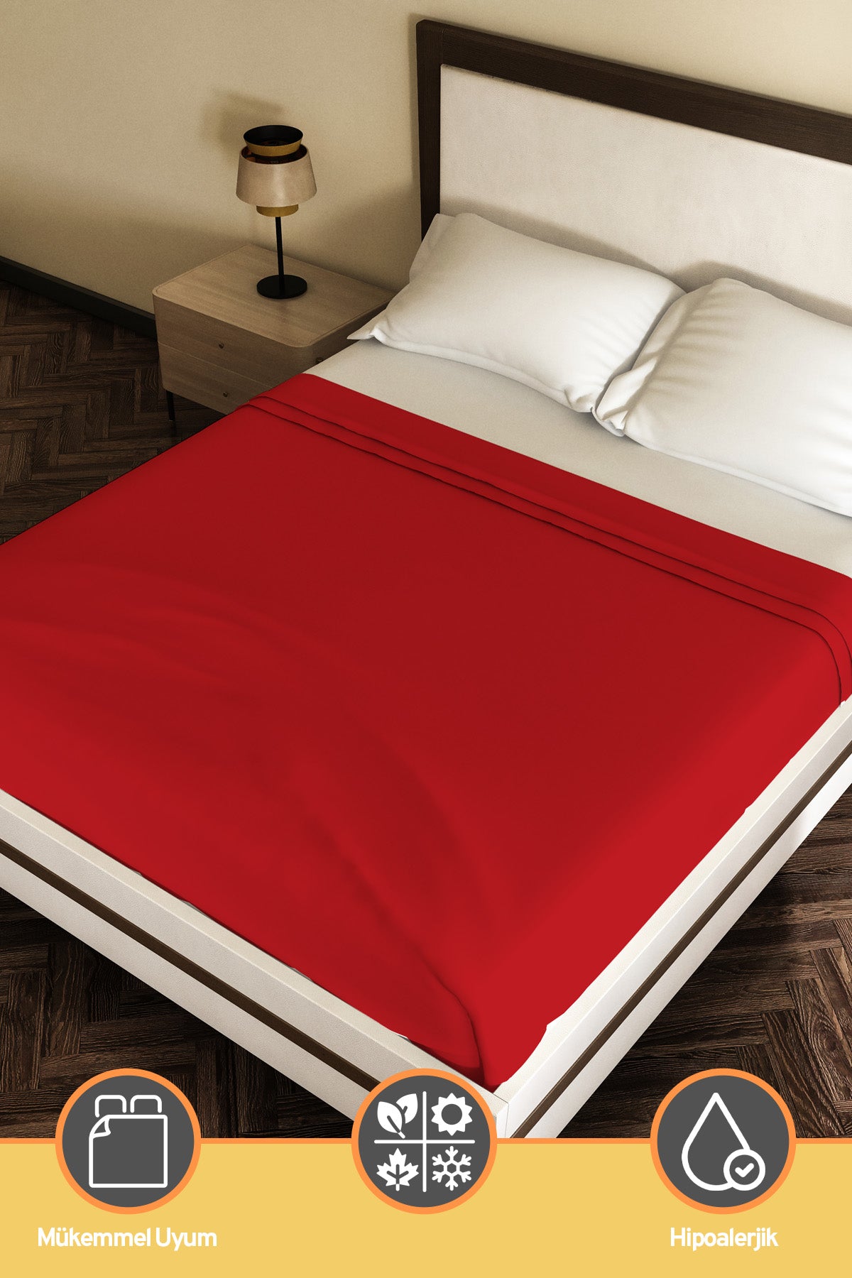 Pamuklu Ranforce Kumaş Çift Kişilik Antialerjik Modern Nevresim Yorgan Kılıfı 220x240 Cm