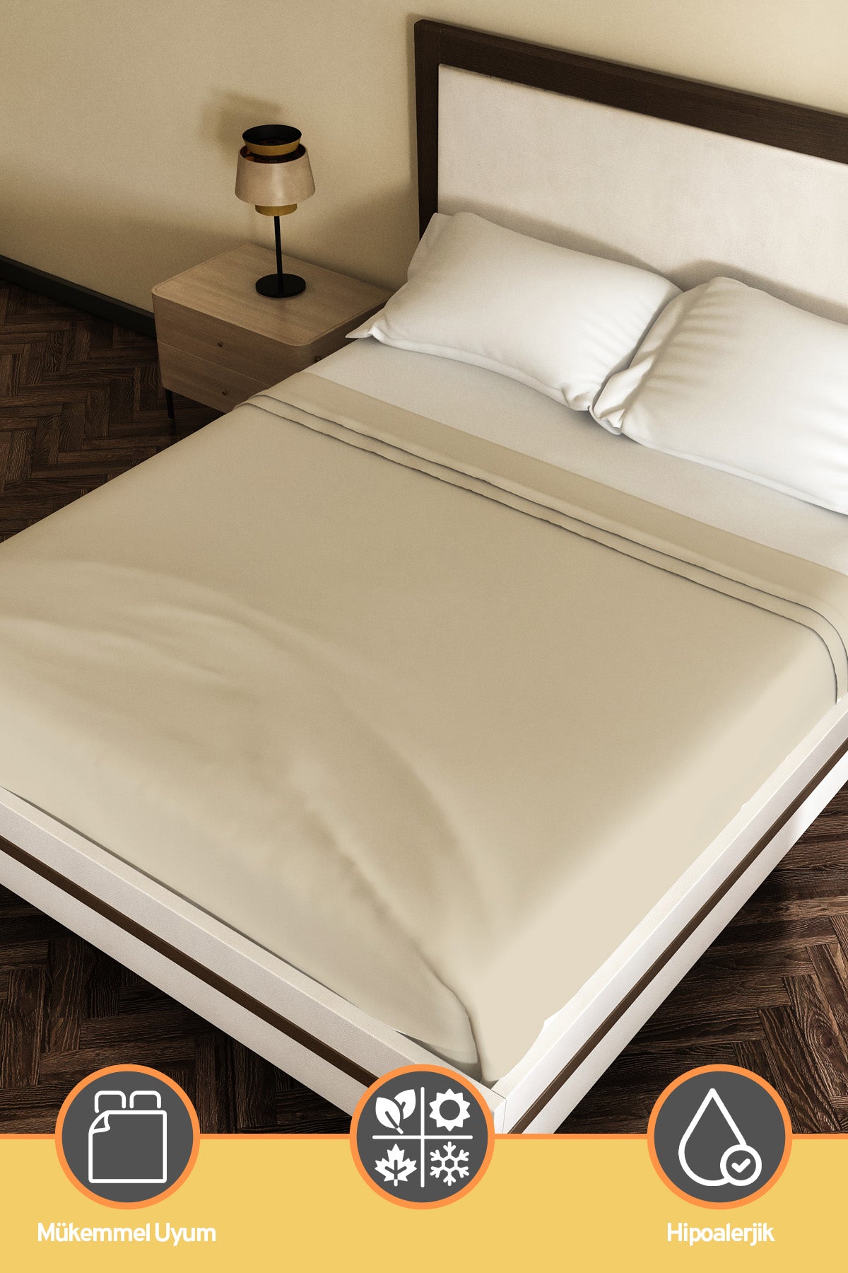 Pamuklu Ranforce Kumaş Çift Kişilik Antialerjik Modern Nevresim Yorgan Kılıfı 220x240 Cm
