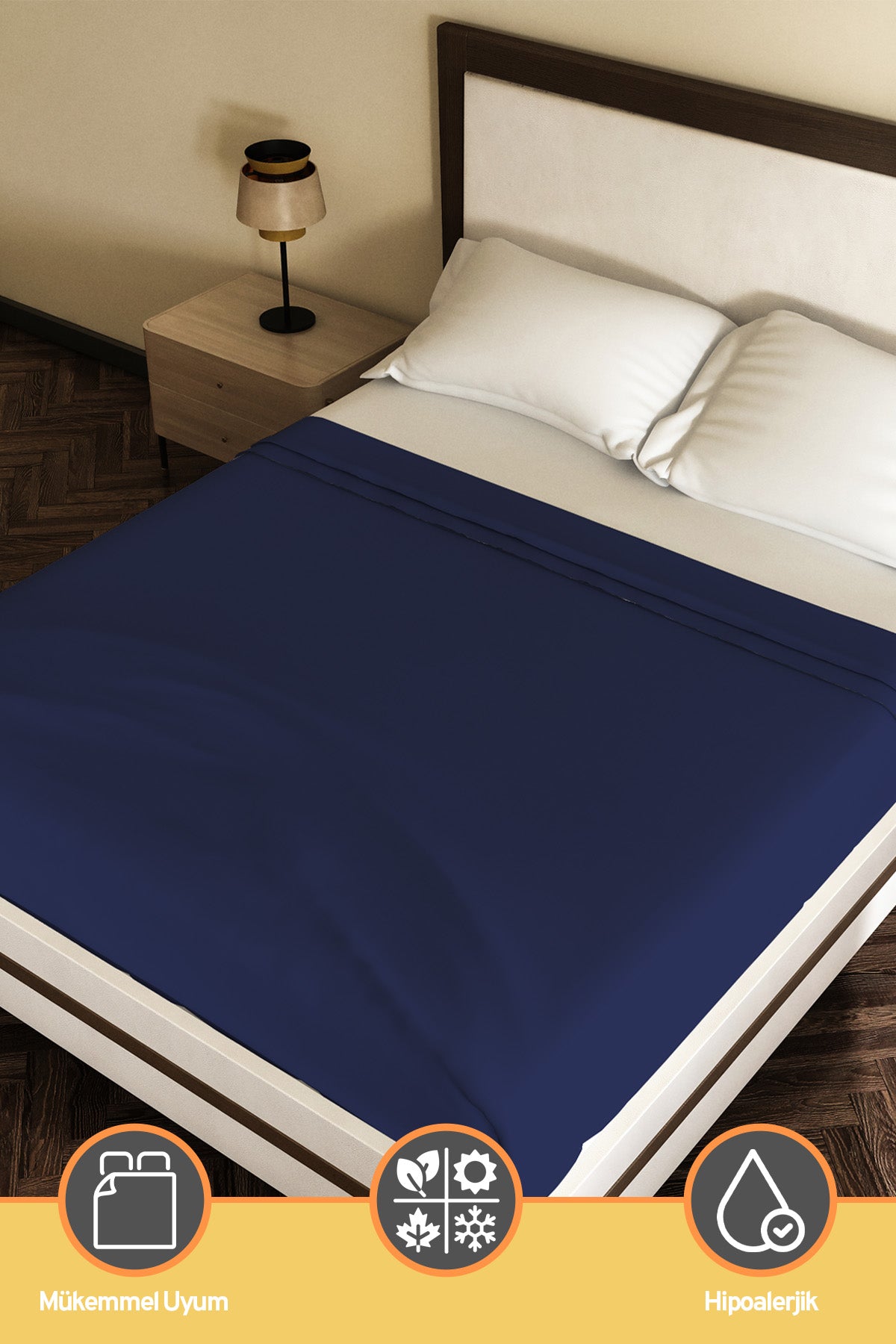 Pamuklu Ranforce Kumaş Çift Kişilik Antialerjik Modern Nevresim Yorgan Kılıfı 220x240 Cm