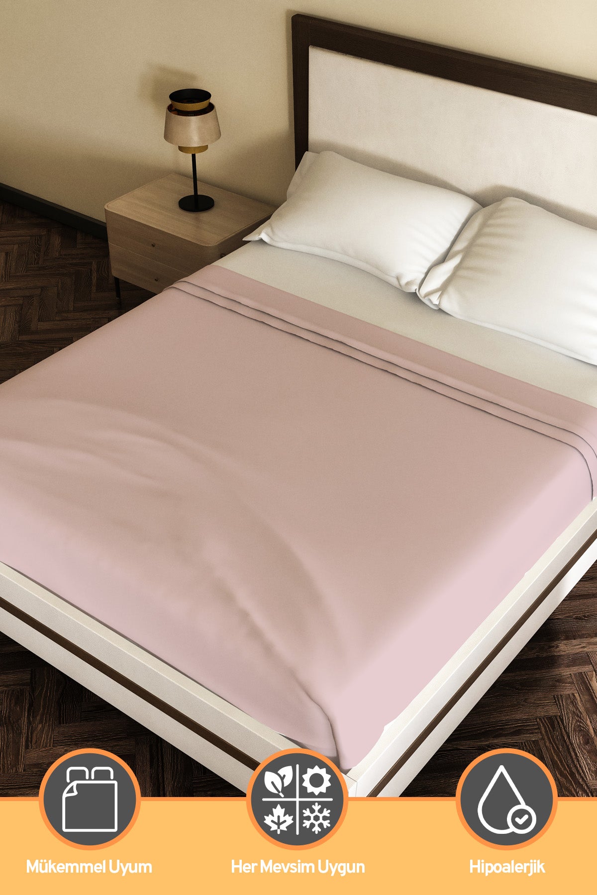 Pamuklu Ranforce Kumaş Çift Kişilik Antialerjik Modern Nevresim Yorgan Kılıfı 220x240 Cm