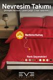 Ranforce Çarşaflı Yastık Ve Yorgan Kılıflı Çift Kişilik Nevresim Takımı 200x220 Cm