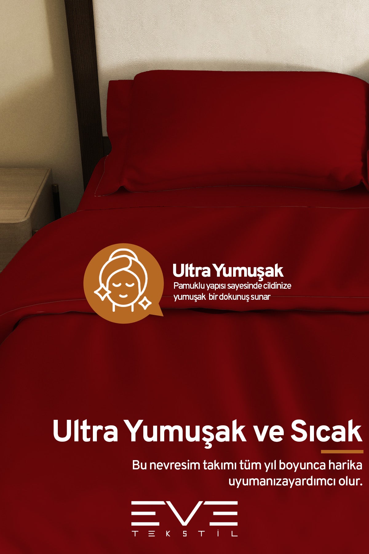 Ranforce Çarşaflı Yastık Ve Yorgan Kılıflı Çift Kişilik Nevresim Takımı 200x220 Cm