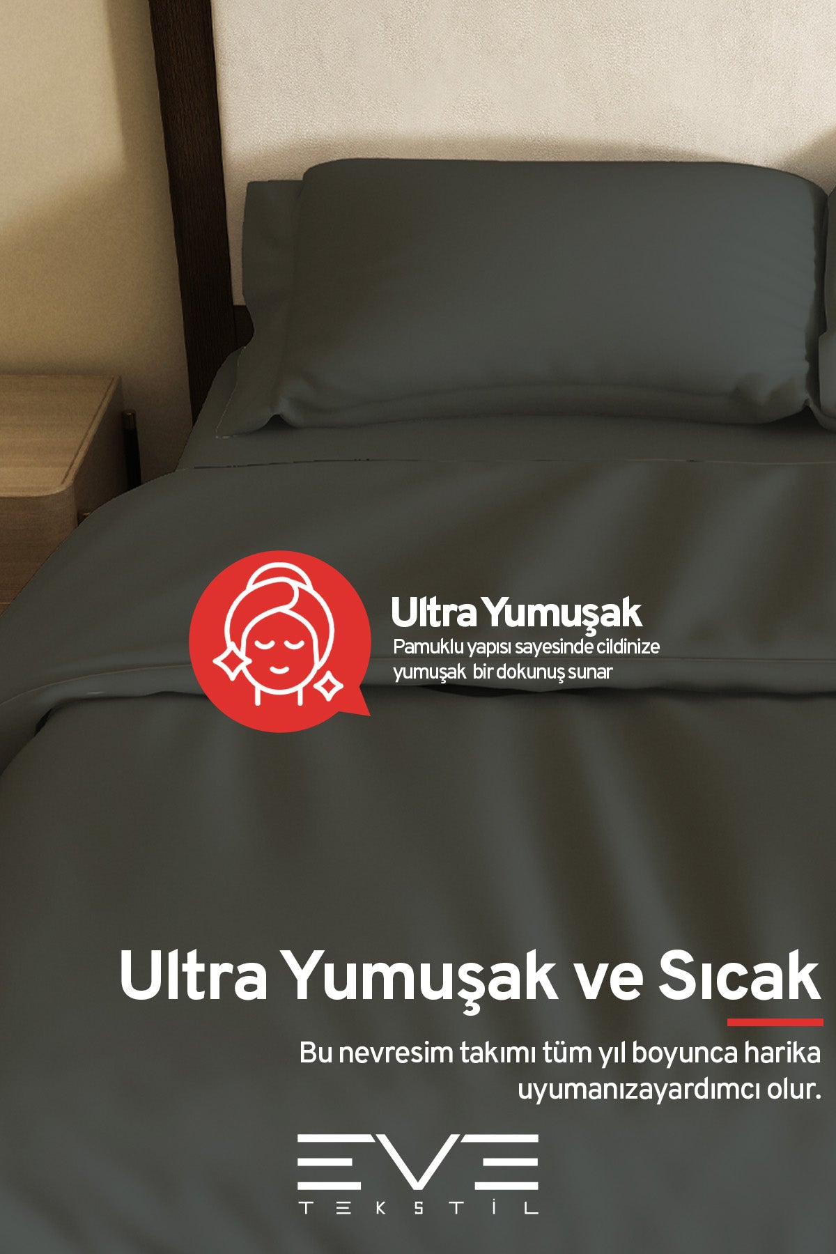 Ranforce Çarşaflı Yastık Ve Yorgan Kılıflı Çift Kişilik Nevresim Takımı 200x220 Cm