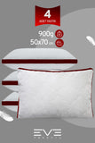 4 Adet Klimax Bordo Serisi Kılıflı Fermuarlı Klimali Antialerjik Silikon Nano Elyaf Yastık 50x70cm