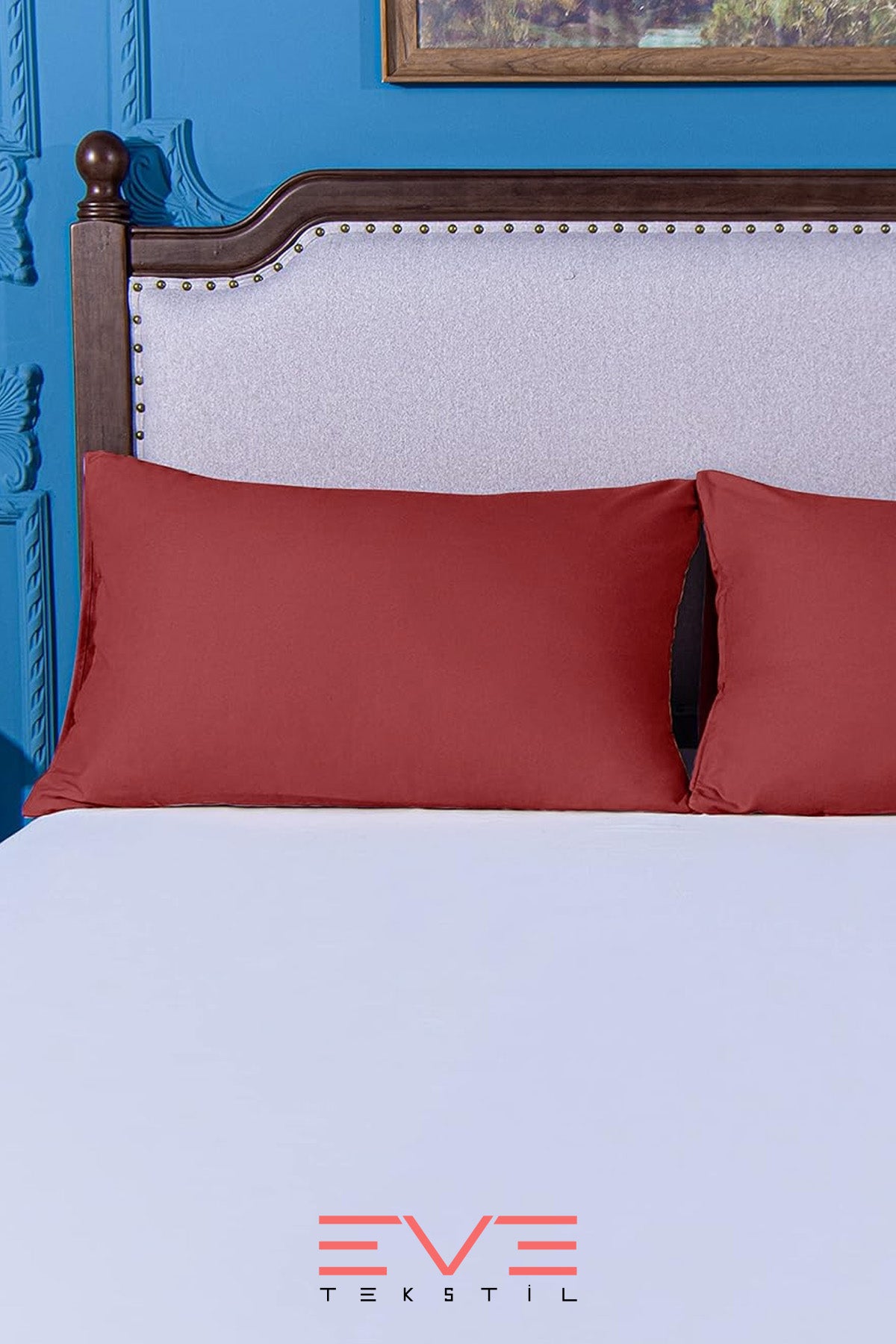 2 Adet RanForce Düz Pamuk Antibakteriyel Yıkanabilir Lüks Yastık Kılıfı 50x70cm