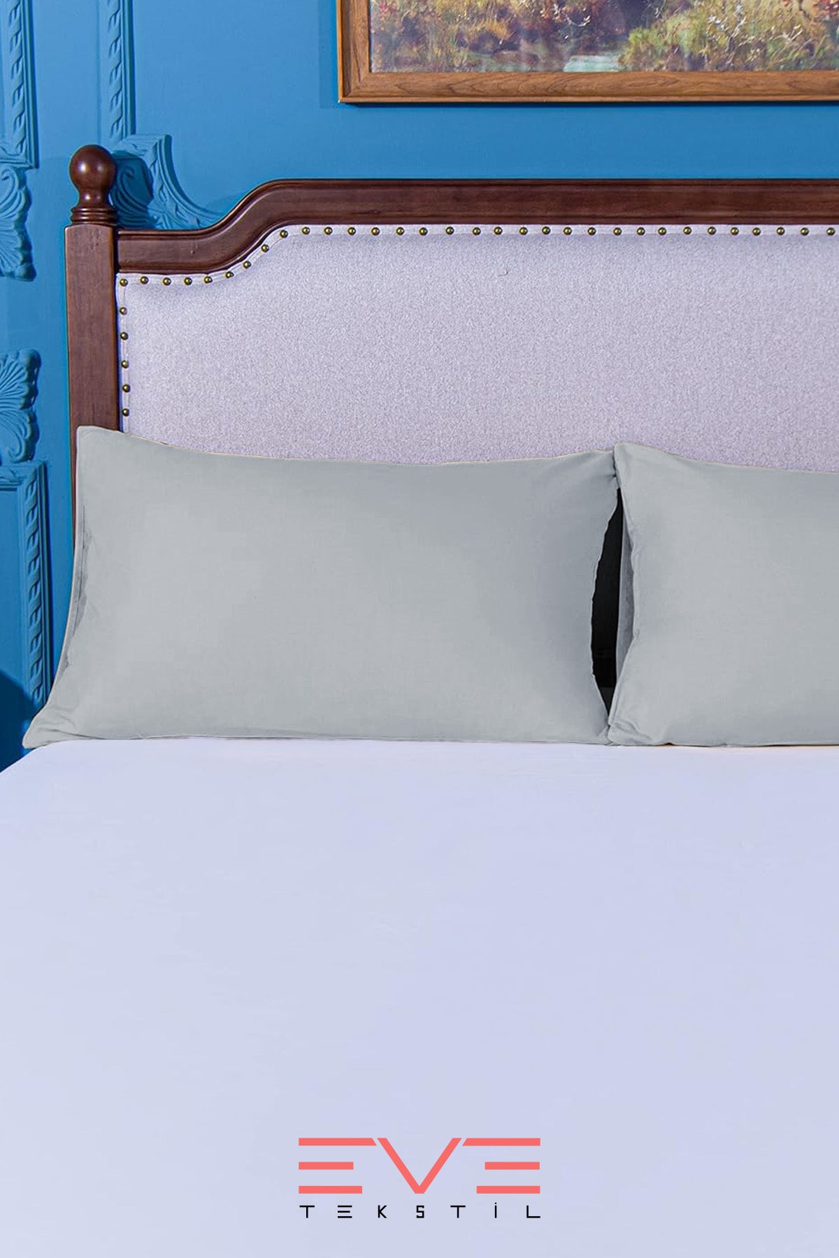 2 Adet RanForce Düz Pamuk Antibakteriyel Yıkanabilir Lüks Yastık Kılıfı 50x70cm