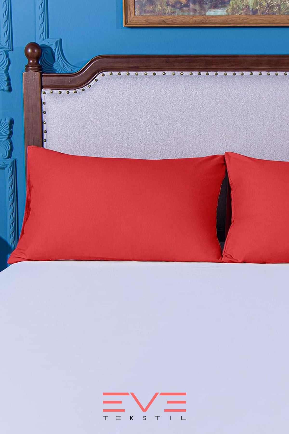 2 Adet RanForce Düz Pamuk Antibakteriyel Yıkanabilir Lüks Yastık Kılıfı 50x70cm