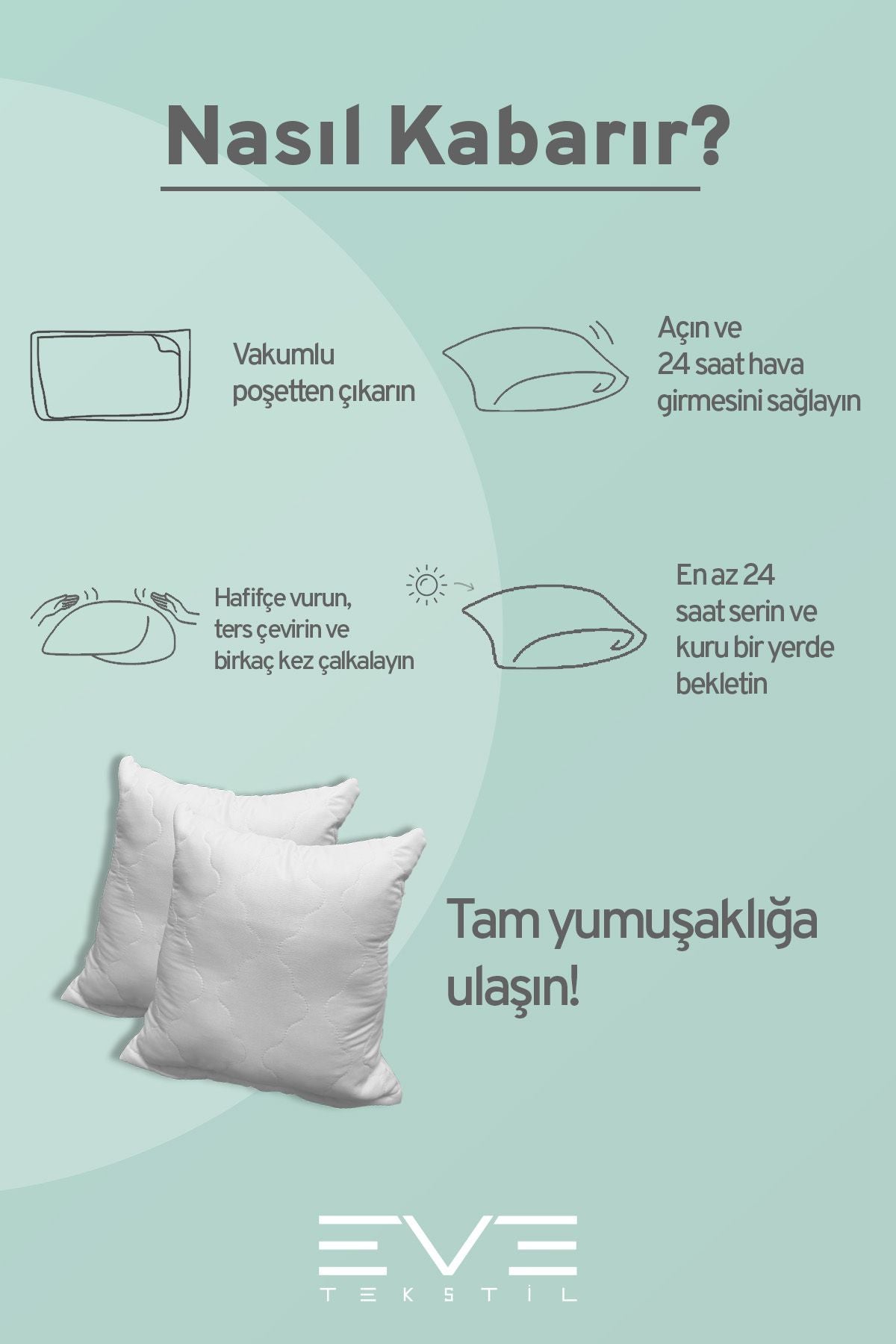 2 Adet Diamant Plus Kare Kırlent Yıkanabilir Antialerjik Silikon Elyaf Yastık 40x40cm 400 gr