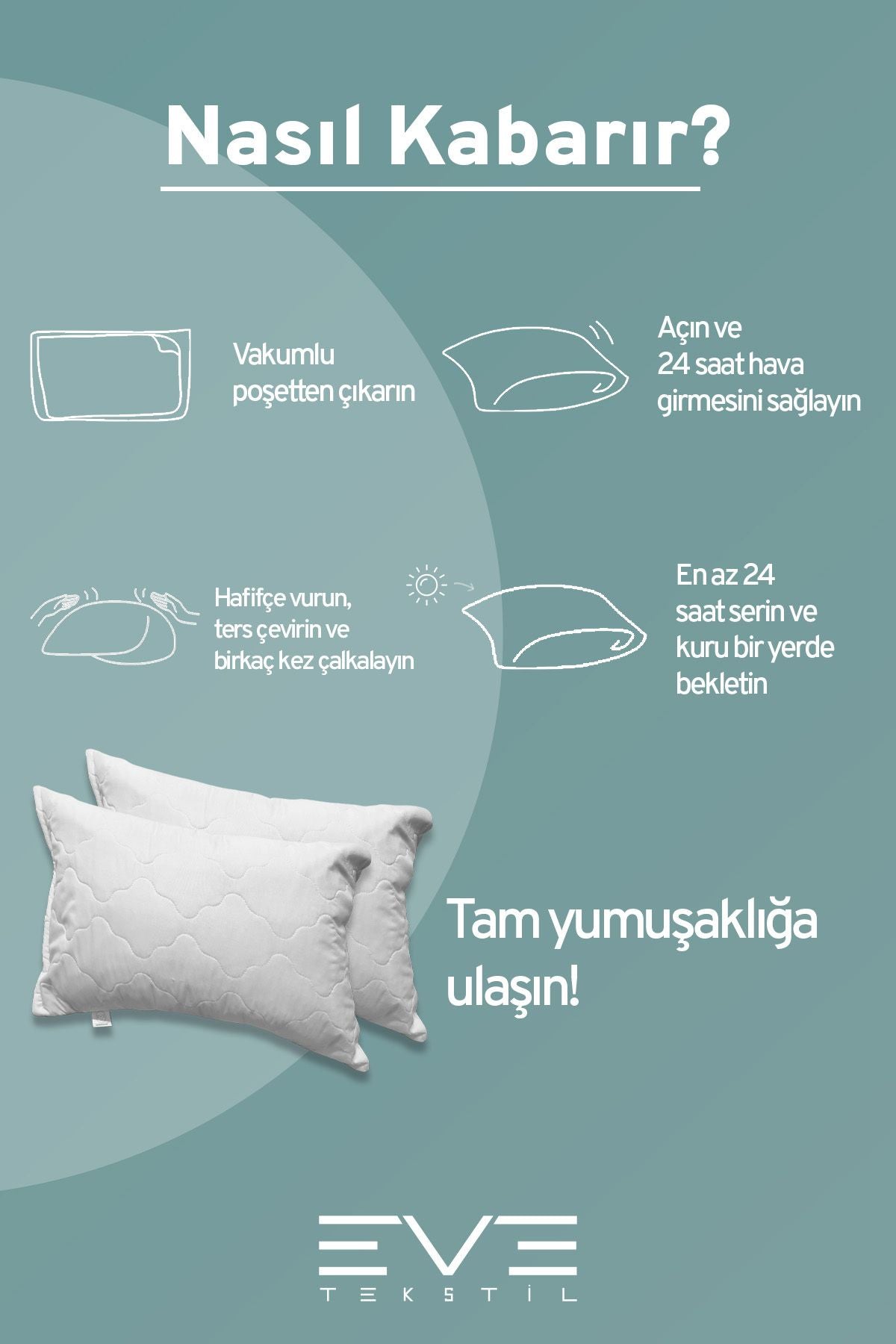 2 Adet Diamant Plus Kılıflı Fermuarlı Yıkanabilir Antialerjik Silikon Elyaf Yastık 50x70cm 800 gr