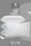 4 Adet Klimax Beyaz Serisi Kılıflı Fermuarlı Klimali Antialerjik Silikon Nano Elyaf Yastık 50x70cm