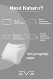 2 Adet Klimax Beyaz Serisi Kılıflı Fermuarlı Klimali Antialerjik Silikon Nano Elyaf Yastık 50x70cm