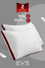 2 Adet Klimax Bordo Serisi Kılıflı Fermuarlı Klimali Antialerjik Silikon Nano Elyaf Yastık 50x70cm