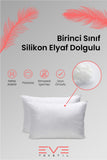 2 Adet Roll Pack Microfiber Silikon Yastık 50x70 900 gr