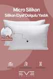 1 Adet Silikon Elyaf Nonwoven Yıkanabilir Antialerjik Vakumlu Yastık Seti 50x70cm 600 gr