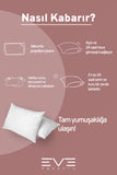 1 Adet Silikon Elyaf Nonwoven Yıkanabilir Antialerjik Vakumlu Yastık Seti 50x70cm 600 gr
