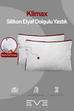 6 Adet Klimax Bordo Serisi Kılıflı Fermuarlı Klimali Antialerjik Silikon Nano Elyaf Yastık 50x70cm