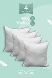 4 Adet Diamant Plus Kare Kırlent Yıkanabilir Antialerjik Silikon Elyaf Yastık 40x40cm 400 gr