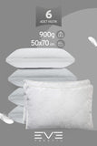 6 Adet Klimax Beyaz Serisi Kılıflı Fermuarlı Klimali Antialerjik Silikon Nano Elyaf Yastık 50x70cm