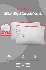 6 Adet Pembe Serisi Kılıflı Fermuarlı Klimali Antialerjik Silikon Nano Elyaf Yastık 50x70cm