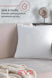 4 Adet Throw Serisi Antialerjik %100 Silikon Elyaf Dolgulu Kırlent Iç Kare Yastık 45x45cm 350gr