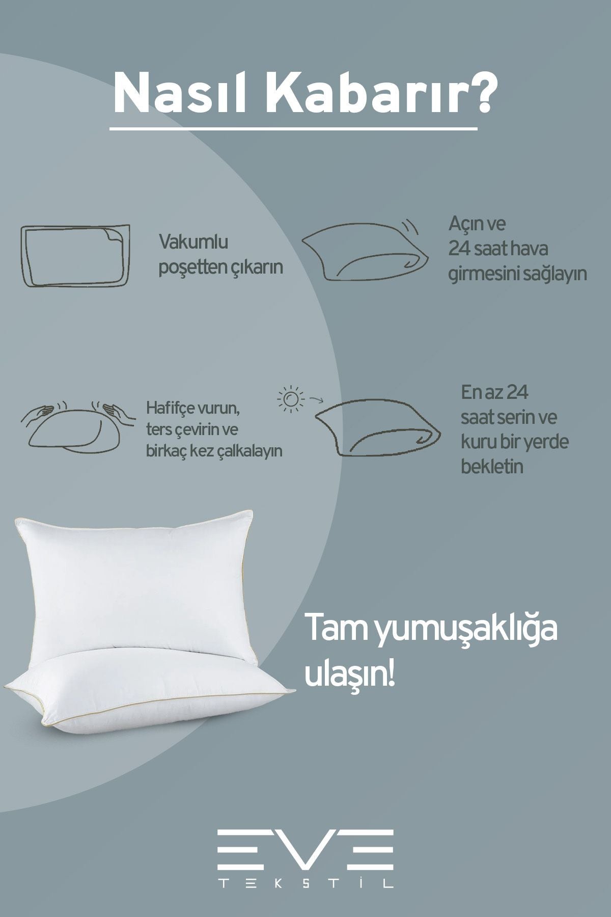 4 Adet Yellow Dream Serisi Fermuarlı Antialerjik Silikon Elyaf Dolgulu Yastık 50x70cm 1200gr