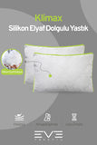 6 Adet Yeşil Serisi Kılıflı Fermuarlı Klimali Antialerjik Silikon Nano Elyaf Yastık 50x70cm