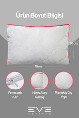8 Adet Klimax Pembe Serisi Kılıflı Fermuarlı Klimali Antialerjik Silikon Nano Elyaf Yastık 50x70cm