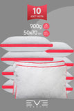 10 Adet Klimax Pembe Serisi Kılıflı Fermuarlı Klimali Antialerjik Silikon Nano Elyaf Yastık 50x70cm