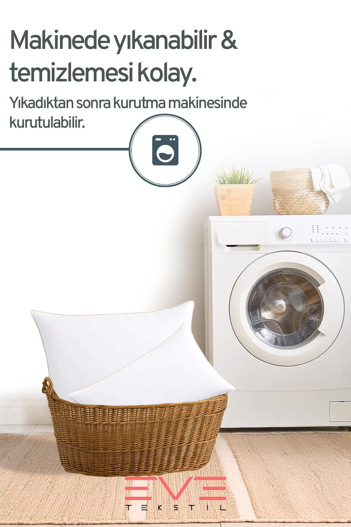 6 Adet Yellow Dream Serisi Fermuarlı Antialerjik Silikon Elyaf Dolgulu Yastık 50x70cm 1200gr