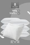 8 Adet Klimax Beyaz Serisi Kılıflı Fermuarlı Klimali Antialerjik Silikon Nano Elyaf Yastık 50x70cm